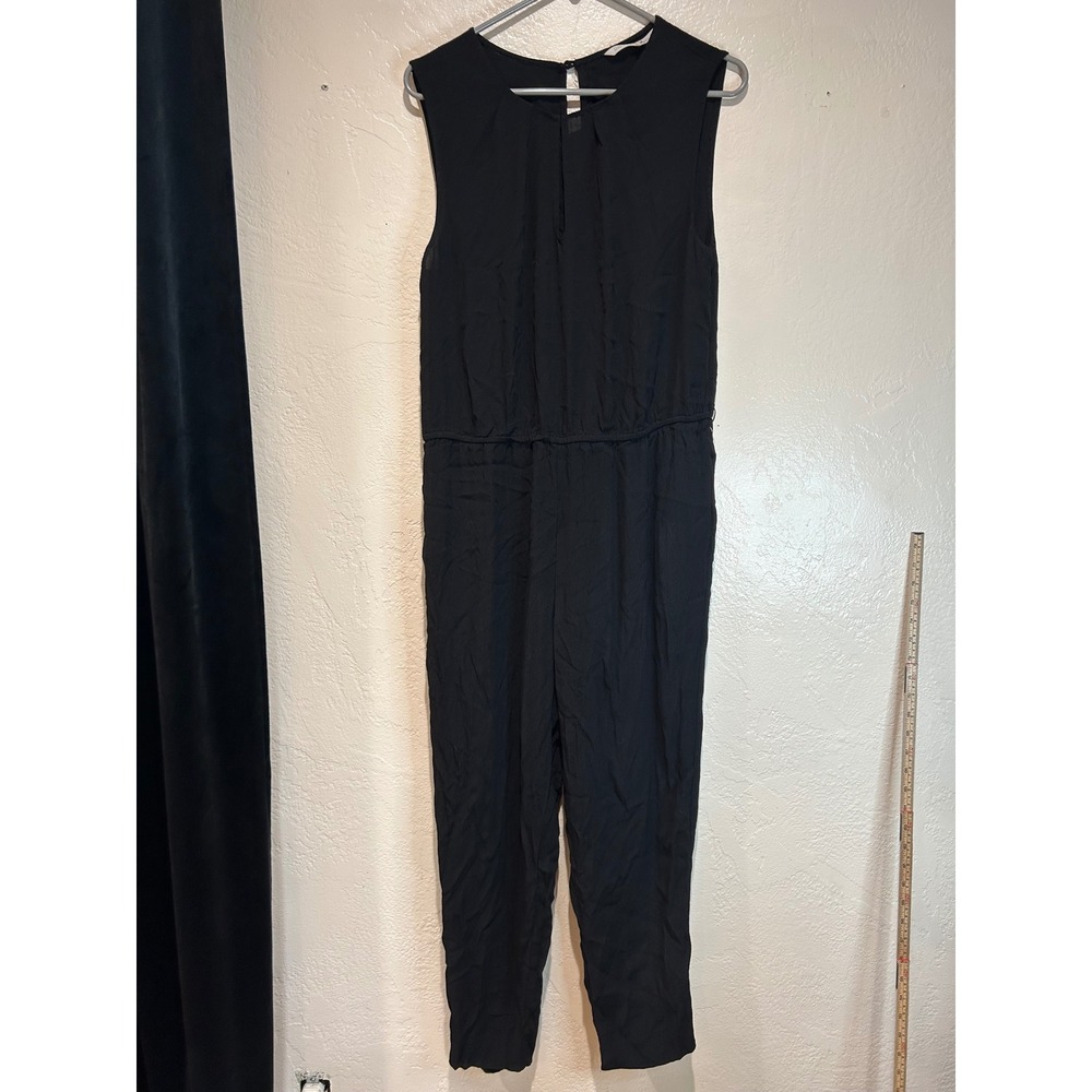 Rachel Roy XL Black‎ Sleeveless Keyhole Back Elastic Waist Tapered Leg Jumpsuit